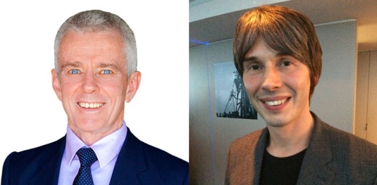 Malcolm Roberts (Left, source One Nation Website), Brian Cox (Right), source Wikimedia